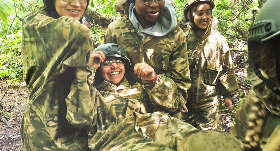 Birmingham hen do enjoying the Jungle Escape hen do activity