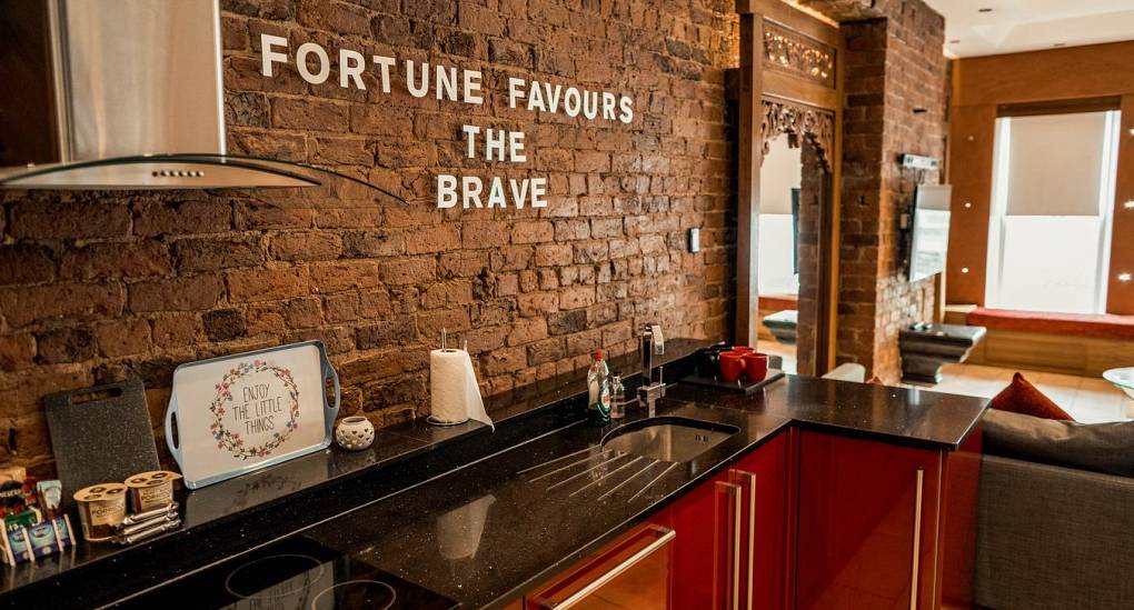 Stag and Hen Accommodation kitchen wall art 