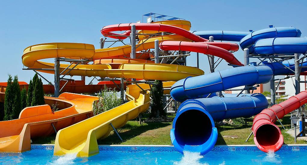 Waterpark slides